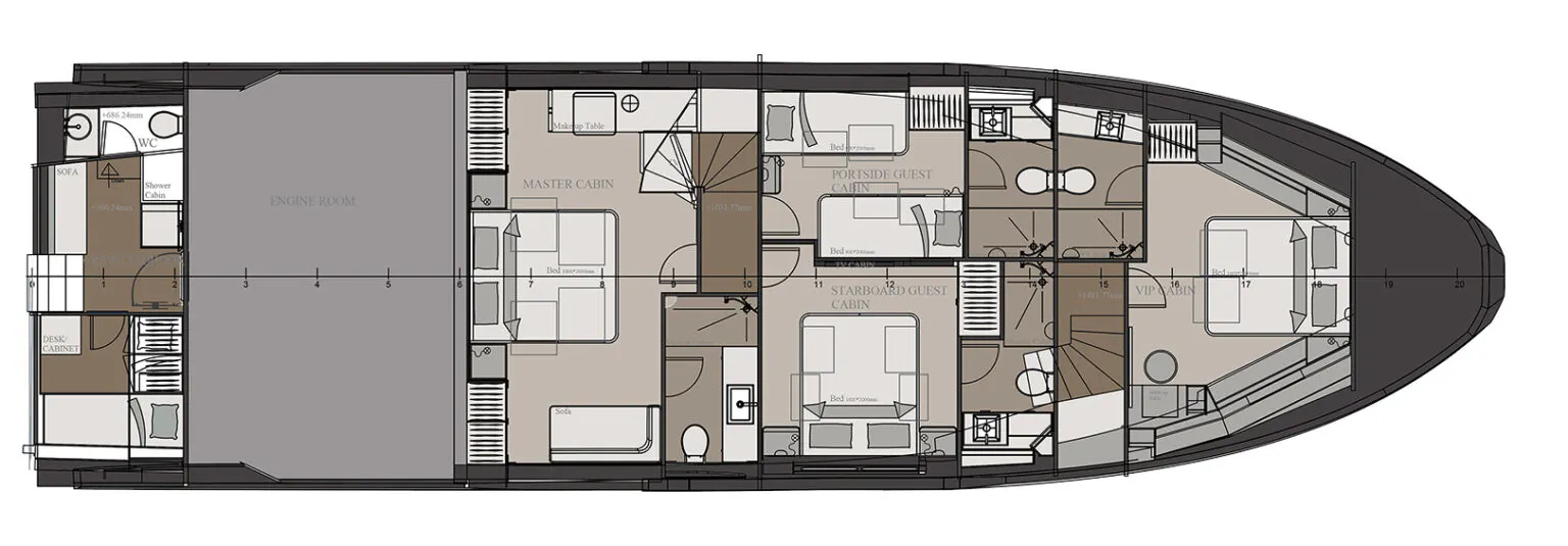NUMARINE 22 XP yacht for Sale (20) | Phoenix Yacht Management