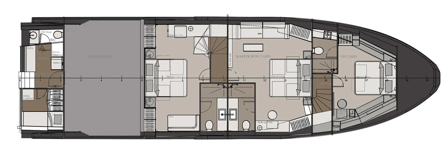 NUMARINE 22 XP yacht for Sale (21) | Phoenix Yacht Management